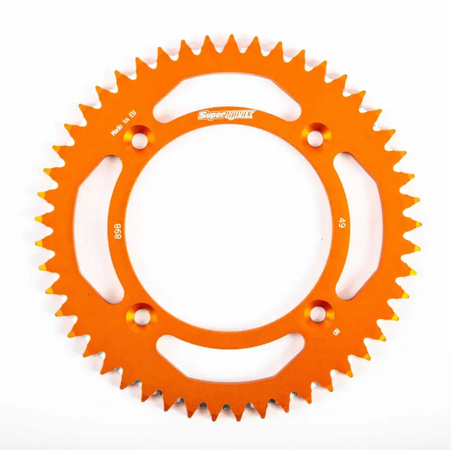 SUPERSPROX RAL-898-49-ORG Rear Sprocket Aluminum 49t 428 Org Ktm
