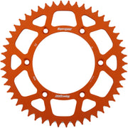 Orange 50-tooth supersprox rear sprocket aluminum for Gas, Husqvarna, Ktm bikes