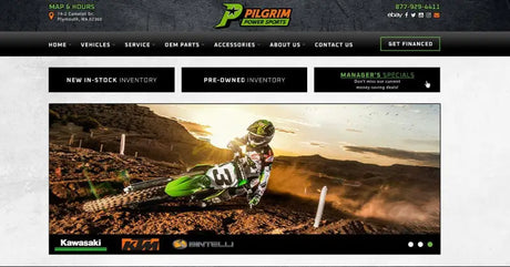 Motorcycle sales website featuring Rale Industries Hon Fit Kit for Rale Industries Hon Fit