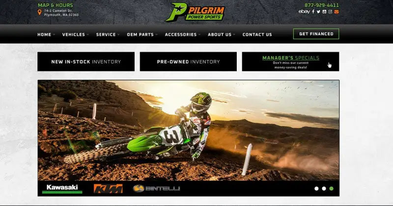 Motorcycle sales website featuring Rale Industries Hon Fit Kit for Rale Industries Hon Fit