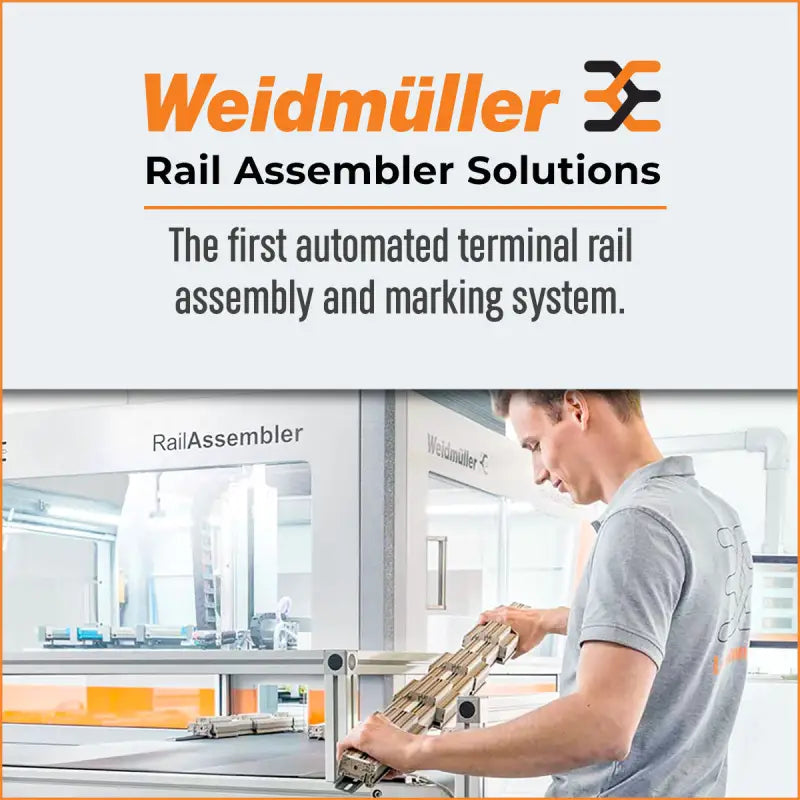 Automated terminal rail chain cover assembly system by Rale Industries for efficient chain cover work