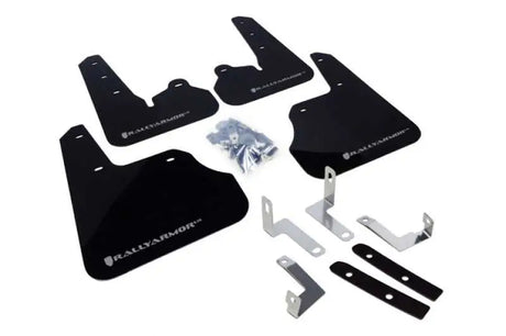 Rally Armor Rally Armor 12+ Subaru Impreza 5dr Hatch/4dr Sedan UR Black Mud Flap w/ Silver Logo