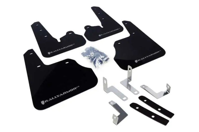 Rally Armor Rally Armor 12+ Subaru Impreza 5dr Hatch/4dr Sedan UR Black Mud Flap w/ Silver Logo