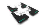 Rally Armor 13-17 Subaru Crosstrek XV Black UR Mud Flap w/ Teal Altered Font Logo - Body & Protection