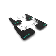 Rally Armor 13-17 Subaru Crosstrek XV Black UR Mud Flap w/ Teal Altered Font Logo - Body & Protection