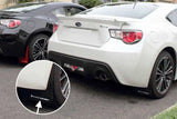 Rally Armor 13+ Subaru BRZ / 13+ Scion FR-S UR Black Mud Flap w/ White Logo 