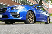 Rally Armor 15-18 Subaru WRX/STI (Sedan Only) UR White Mud Flap w/ Red Logo - Truck & Automotive