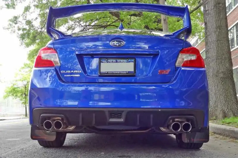 Rally Armor 15+ Subaru WRX & STi Sedan Only UR Black Mud Flap w/ Light Blue Logo 