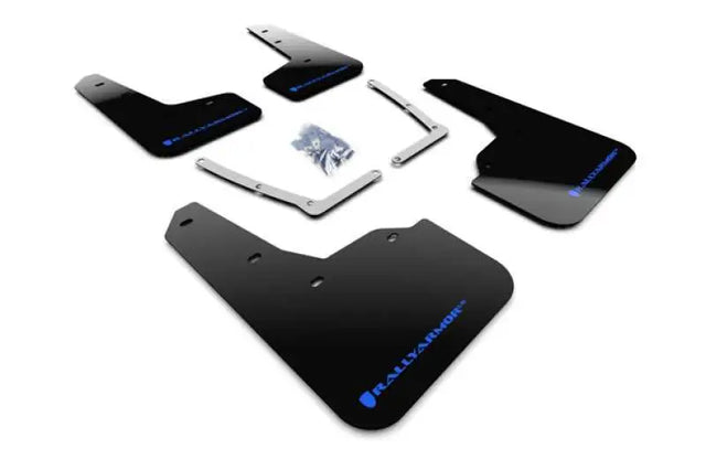 Rally Armor Rally Armor 16-19 Honda Civic Si UR Black Mud Flap w/ Blue Logo