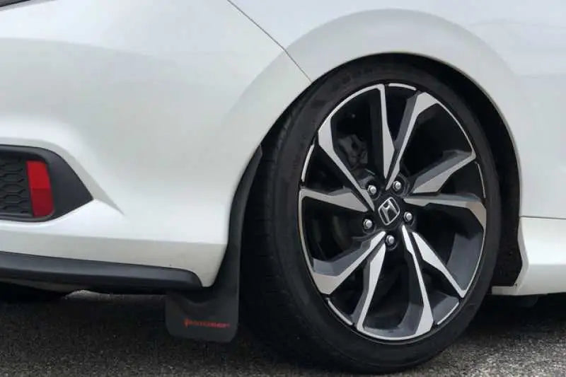 Rally Armor 16-19 Honda Civic Si UR Black Mud Flap w/ Dark Grey Logo 
