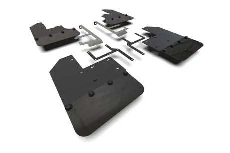 Rally Armor 19-23 Jeep JT Gladiator Mojave/Rubicon Black Mud Flap w/ Metallic Logo - Truck & Automotive