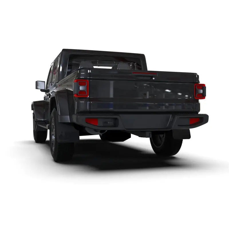 Rally Armor MF104-BLK-MBK Rally Armor 19-23 Jeep JT Gladiator Mojave/Rubicon Black Mud Flap w/ Metallic Black Logo