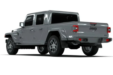 Rally Armor 19-23 Jeep JT Gladiator Mojave/Rubicon Black Mud Flap w/ Metallic Logo - Truck & Automotive
