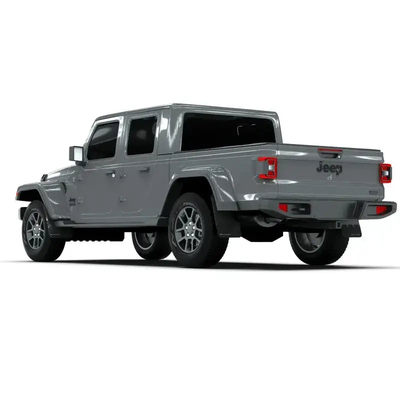 Rally Armor 19-23 Jeep JT Gladiator Mojave/Rubicon Black Mud Flap w/ Metallic Logo - Truck & Automotive