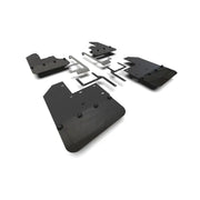 Rally Armor MF104-BLK-MBK Rally Armor 19-23 Jeep JT Gladiator Mojave/Rubicon Black Mud Flap w/ Metallic Black Logo