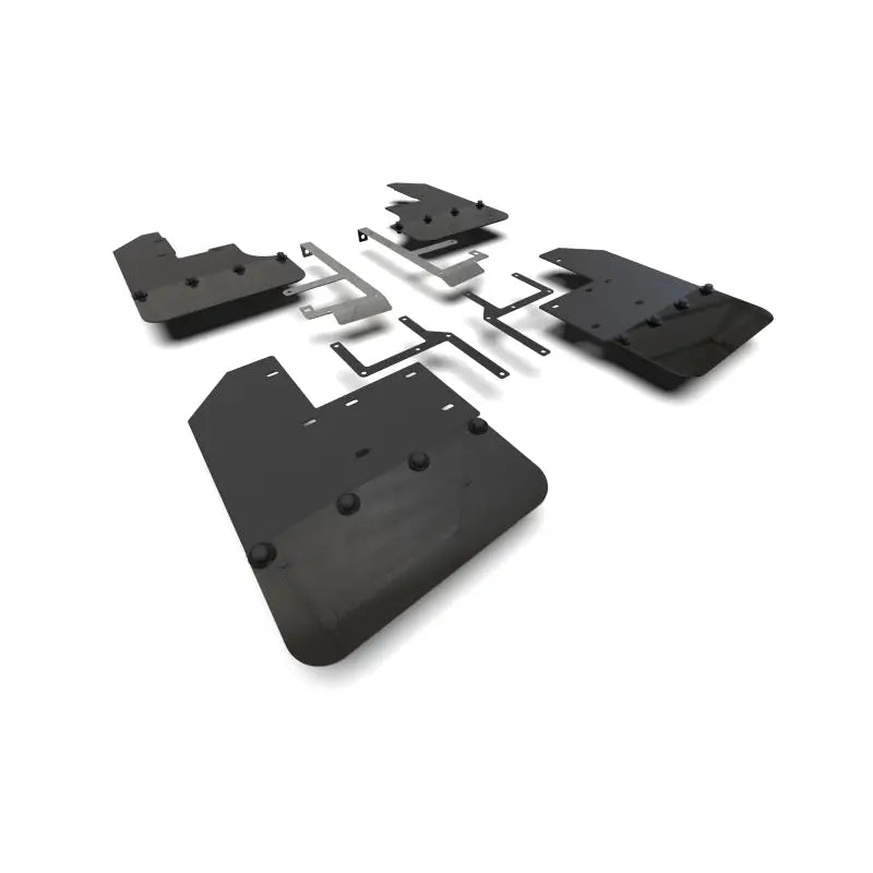Rally Armor MF104-BLK-MBK Rally Armor 19-23 Jeep JT Gladiator Mojave/Rubicon Black Mud Flap w/ Metallic Black Logo