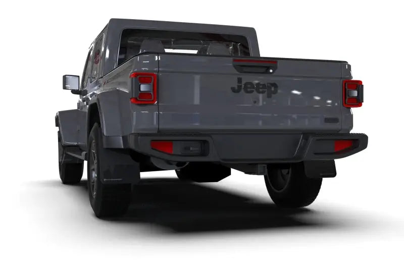 Rally Armor 19-23 Jeep JT Gladiator Mojave/Rubicon Black Mud Flap w/ Metallic Logo - Truck & Automotive