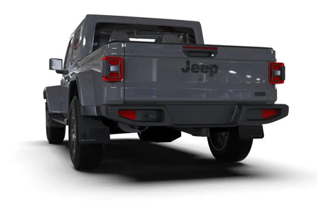 Rally Armor 19-23 Jeep JT Gladiator Mojave/Rubicon Black Mud Flap w/ Metallic Logo - Truck & Automotive