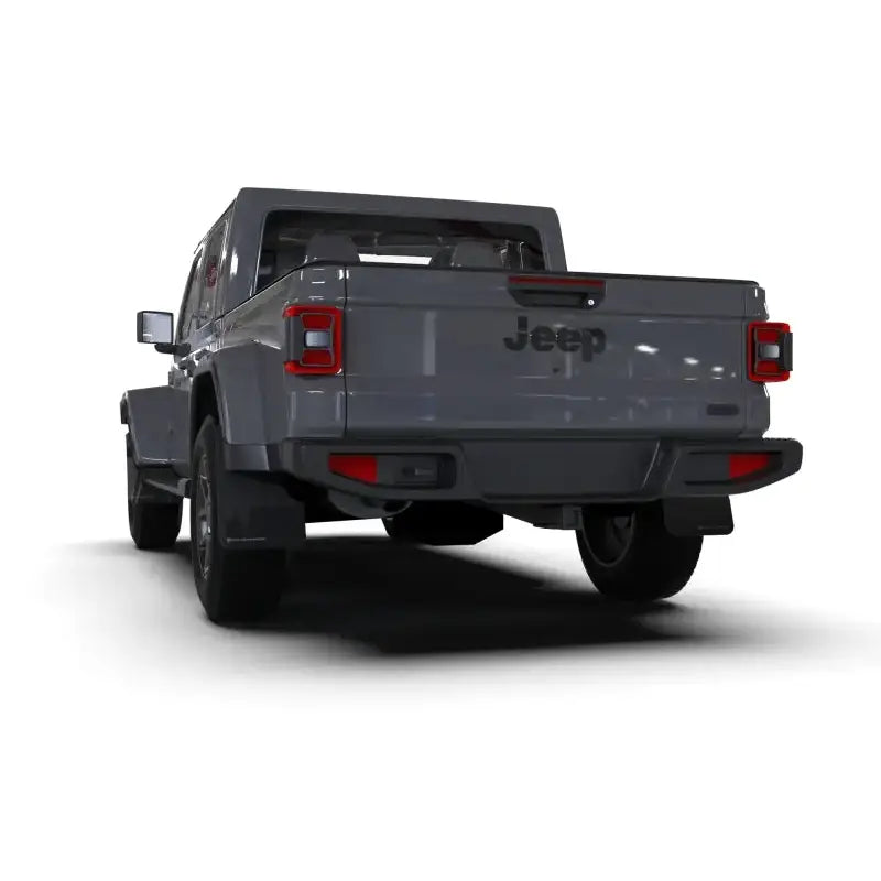 Rally Armor 19-23 Jeep JT Gladiator Mojave/Rubicon Black Mud Flap w/ Metallic Logo - Truck & Automotive