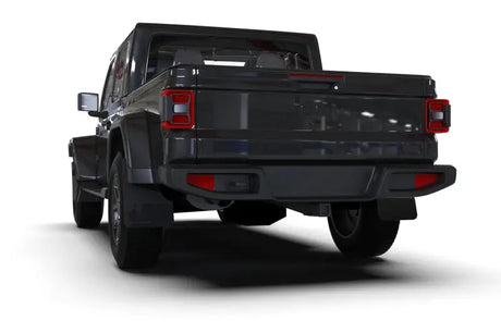 Rally Armor 19-23 Jeep JT Gladiator Mojave/Rubicon Black Mud Flap w/ Metallic Logo - Truck & Automotive