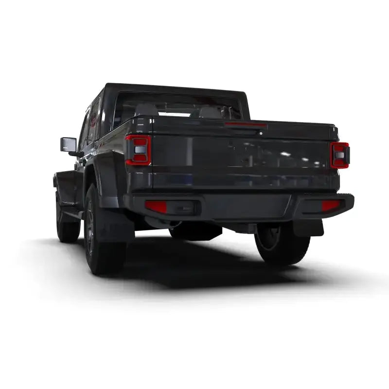 Rally Armor 19-23 Jeep JT Gladiator Mojave/Rubicon Black Mud Flap w/ Metallic Logo - Truck & Automotive