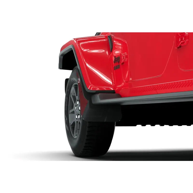 Rally Armor MF104-BLK-MBK Rally Armor 19-23 Jeep JT Gladiator Mojave/Rubicon Black Mud Flap w/ Metallic Black Logo