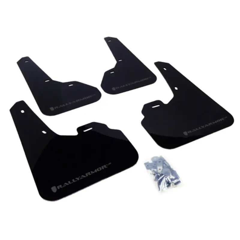 Rally Armor 2010+ Mazda3/Speed3 UR Black Mud Flap w/ Silver Logo 
