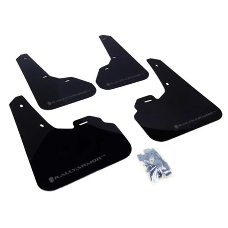 Rally Armor 2010+ Mazda3/Speed3 UR Black Mud Flap w/ Silver Logo 