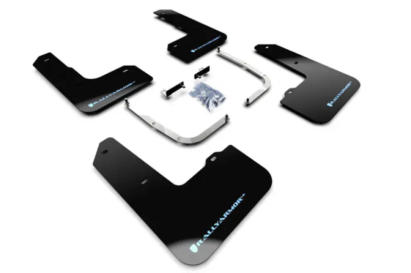 Rally Armor Rally Armor 2019+ Hyundai Veloster N UR Black Mud Flap w/ Performance Blue Logo