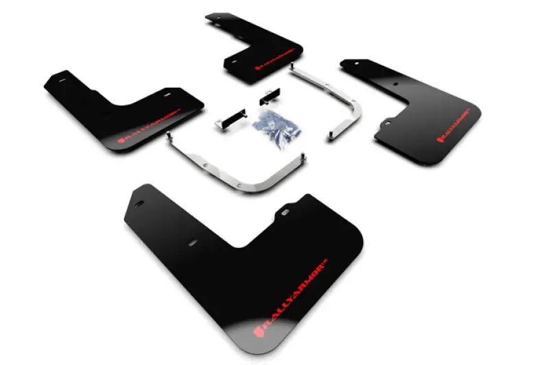 Rally Armor Rally Armor 2019+ Hyundai Veloster N UR Black Mud Flap w/ Red Logo