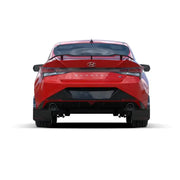Rally Armor 2022 Hyundai Elantra N & Line Black UR Mud Flap w/ Red Logo - Truck Automotive