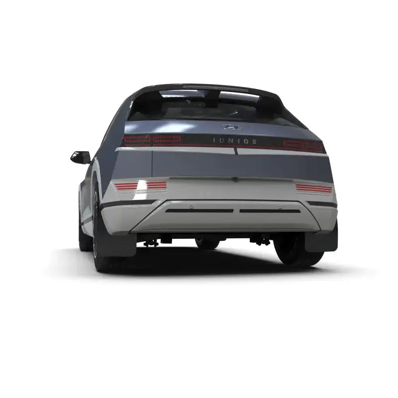 Rally Armor 2022 Hyundai Ioniq 5 Black Mud Flap w/ Metallic Logo - Truck & Automotive