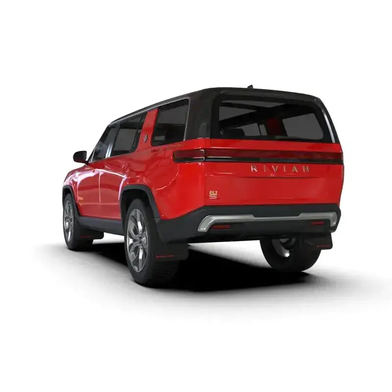 Rally Armor 2022 + Rivian R1S Black UR Mud Flap w/ Metallic Logo - Body & Protection