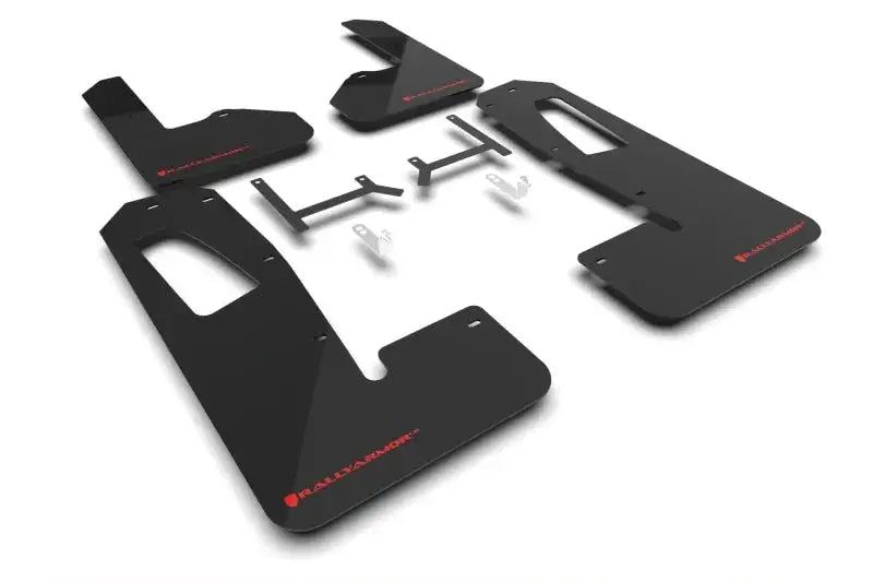 Rally Armor 2022 + Rivian R1S Black UR Mud Flap w/ Red Logo - Body & Protection