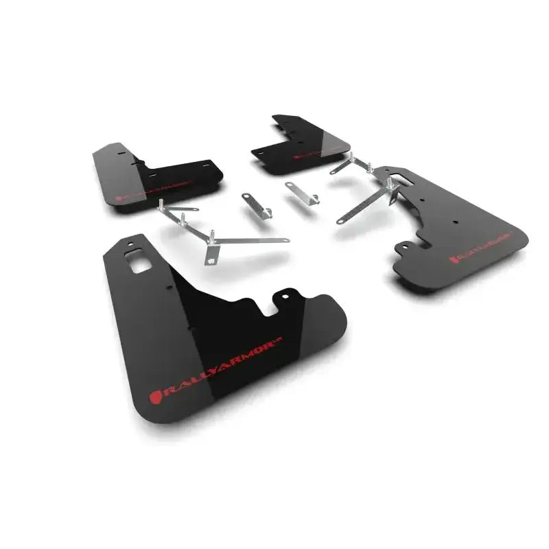 Rally Armor 2022 + Subaru BRZ / Toyota GR86 Black UR Mud Flap w/ Red Logo - Body & Protection