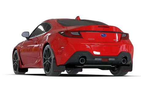 Rally Armor 2022 + Subaru BRZ / Toyota GR86 Black UR Mud Flap w/ White Logo - Body & Protection