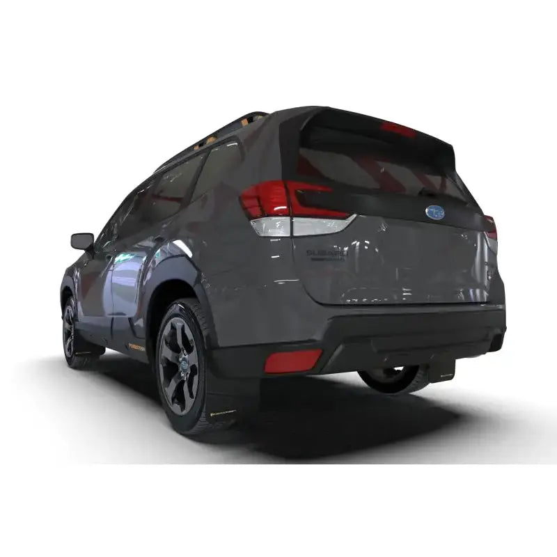 Rally Armor 2022 Subaru Forester (Incl. Wilderness) UR Black Mud Flap w/ White Logo - Truck & Automotive