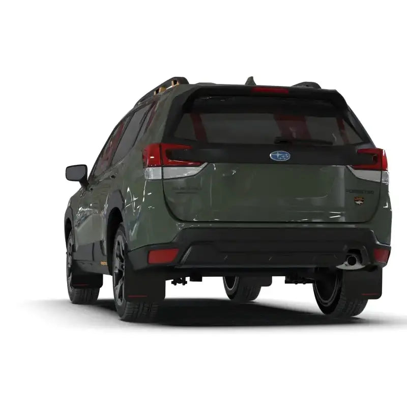 Rally Armor 2022 Subaru Forester (Incl. Wilderness) UR Black Mud Flap w/ White Logo - Truck & Automotive