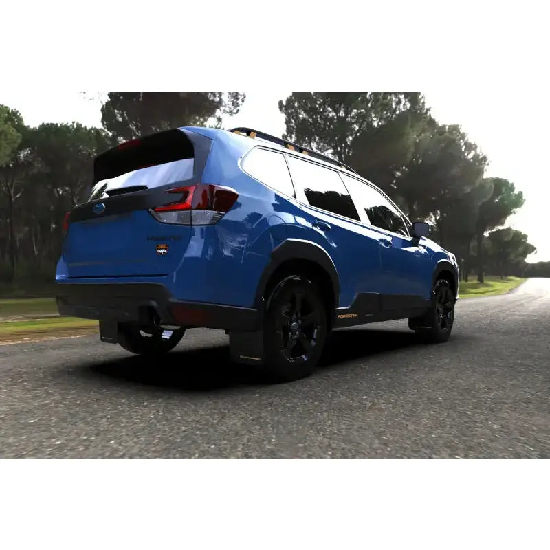 Rally Armor 2022 Subaru Forester (Incl. Wilderness) UR Black Mud Flap w/ White Logo - Truck & Automotive