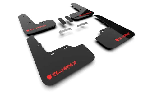 Rally Armor 2022 + Subaru WRX Black UR Mud Flap Altered Font Red Logo - Body & Protection