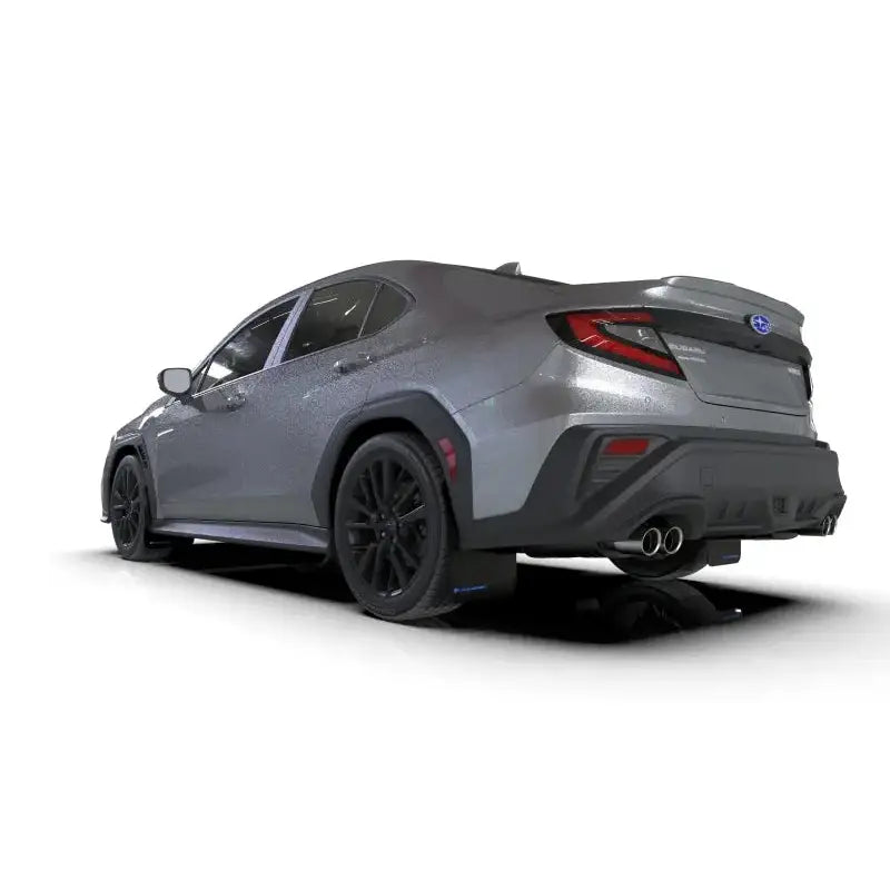 Rally Armor 2022 Subaru WRX Black UR Mud Flap w/ Blue Logo - Truck & Automotive