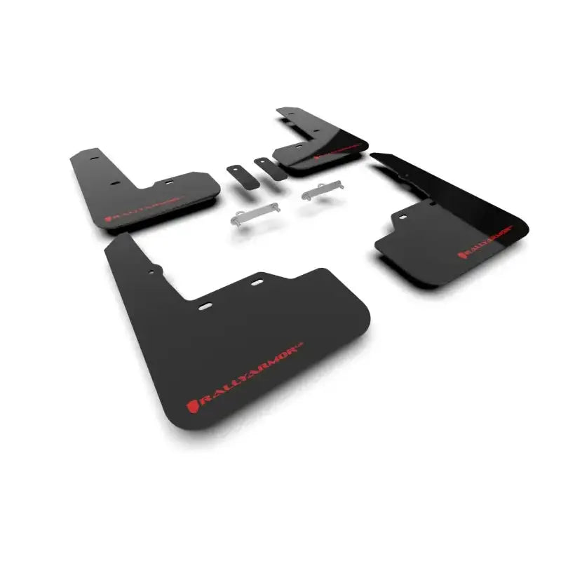 Rally Armor 2022 Subaru WRX Black UR Mud Flap w/ Red Logo - Truck & Automotive
