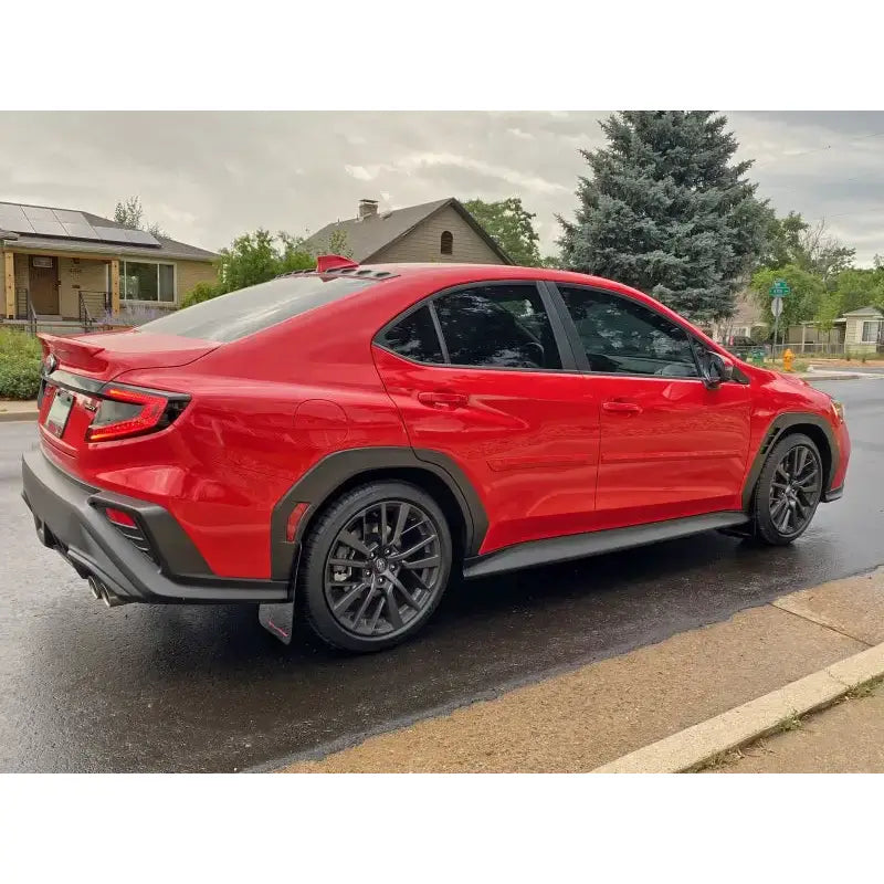 Rally Armor 2022 Subaru WRX Black UR Mud Flap w/ Red Logo - Truck & Automotive