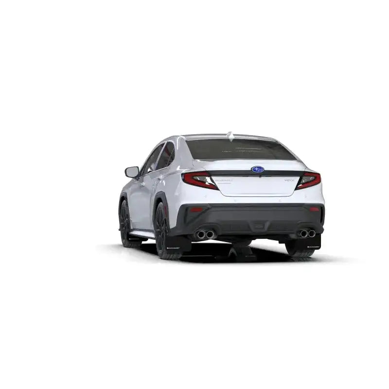 Rally Armor 2022 Subaru WRX Black UR Mud Flap w/ White Logo - Truck & Automotive