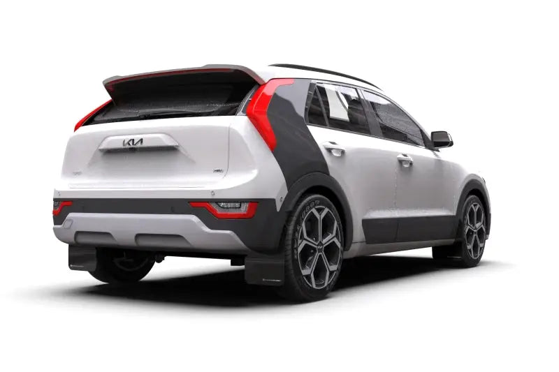 2023 Kia Seltos SUV with Rally Armor Black UR Mud Flaps and Red Logo