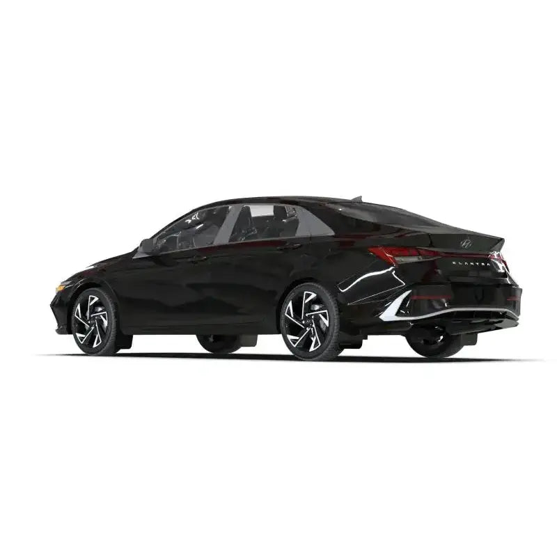 Rally Armor 2024 Hyundai Elantra Black Mud Flap Metallic Logo - Body & Protection