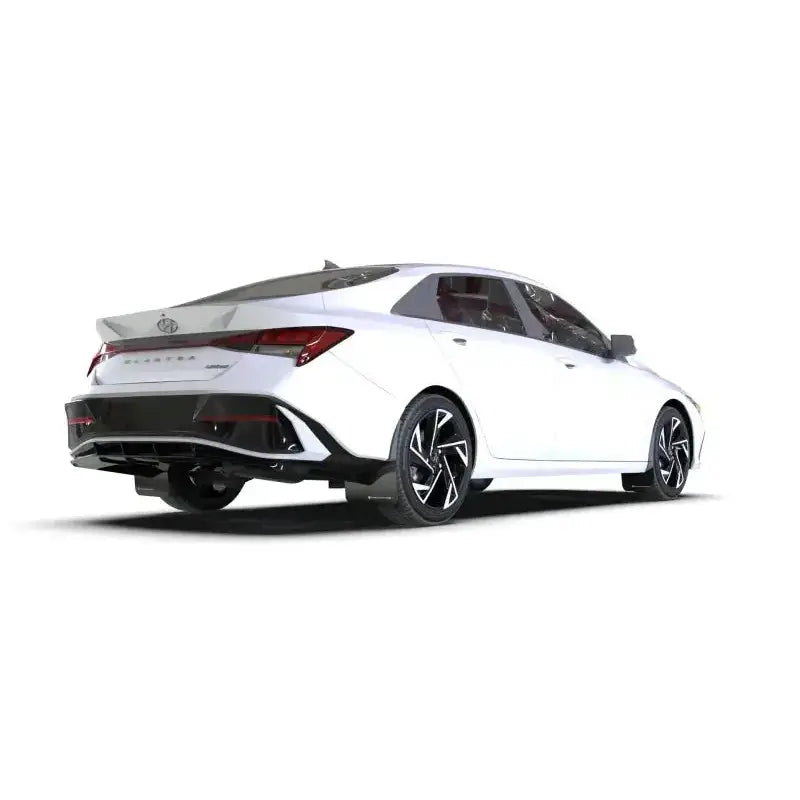 Rally Armor 2024 Hyundai Elantra Black Mud Flap Metallic Logo - Body & Protection