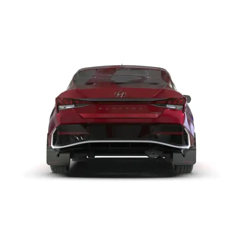 Rally Armor 2024 Hyundai Elantra Black Mud Flap Red Logo - Body & Protection