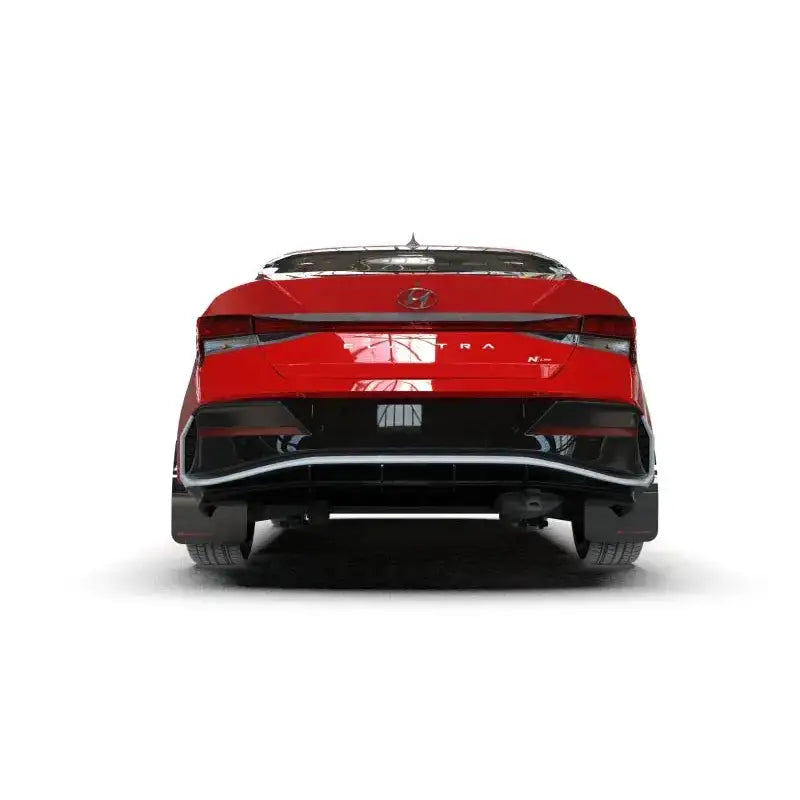 Rally Armor 2024 Hyundai Elantra N Line Black Mud Flap w/ Grey Logo - Body & Protection
