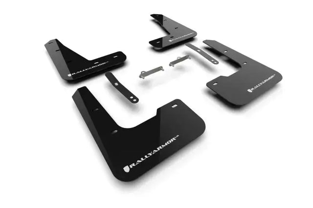 Rally Armor 2024 + Hyundai Elantra N Line Black Mud Flap w/ White Logo - Body & Protection